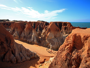 Red rocks of Morro Branco