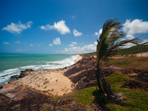 Pipa area cliffs and beach