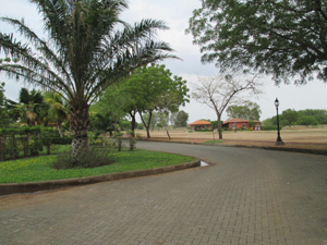 The circular entryway