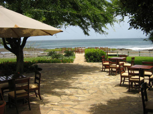 Patio with ocean view