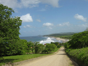 Roadway toward the beach