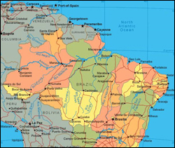 Map of Brazil