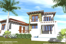 Conceptual rendering of villa Conceptual rendering of villa